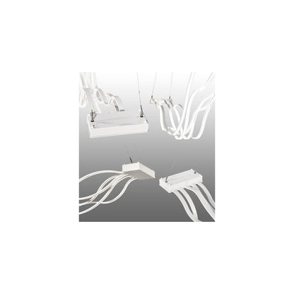 4 Light 84" Wide Abstract Linear Pendant