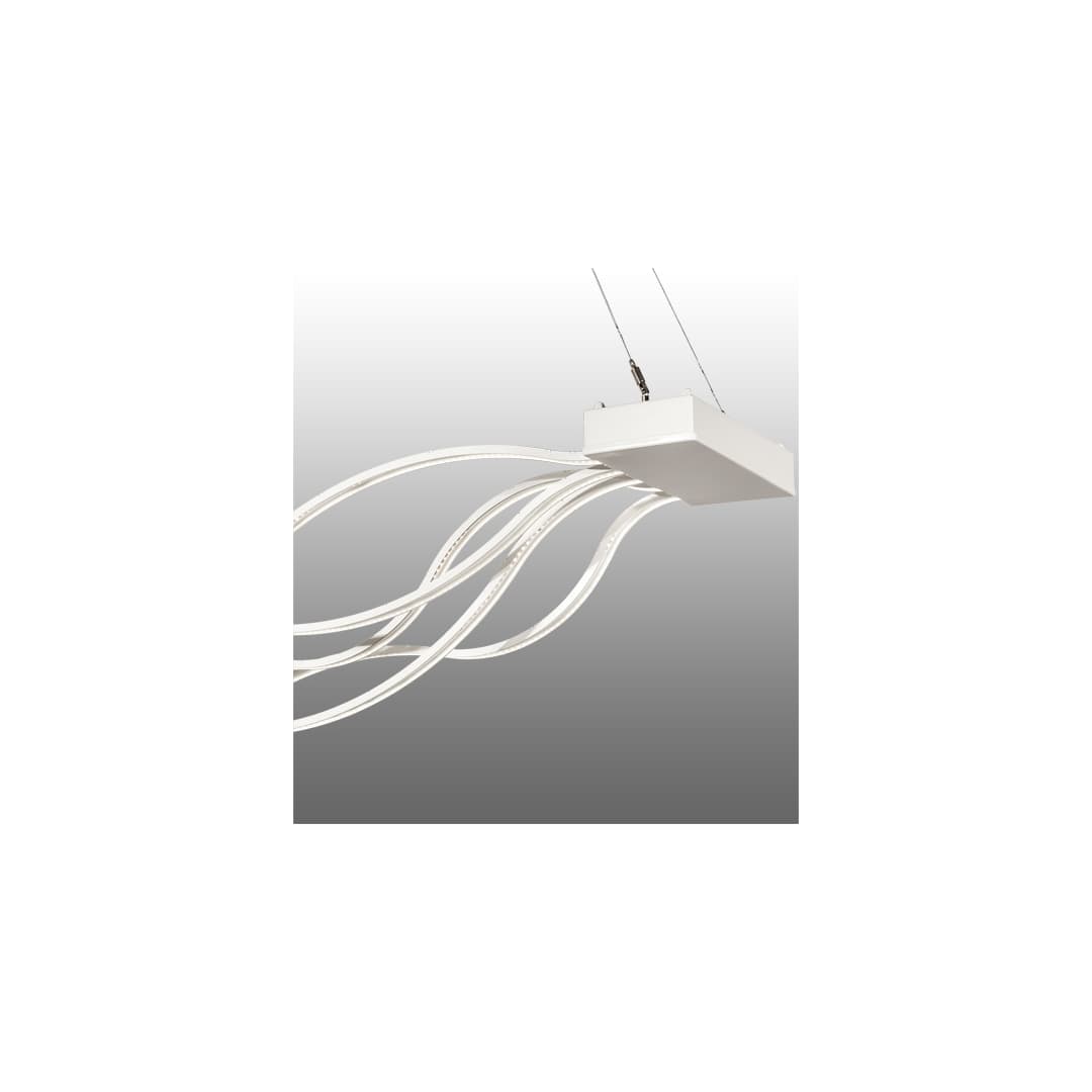 4 Light 84" Wide Abstract Linear Pendant