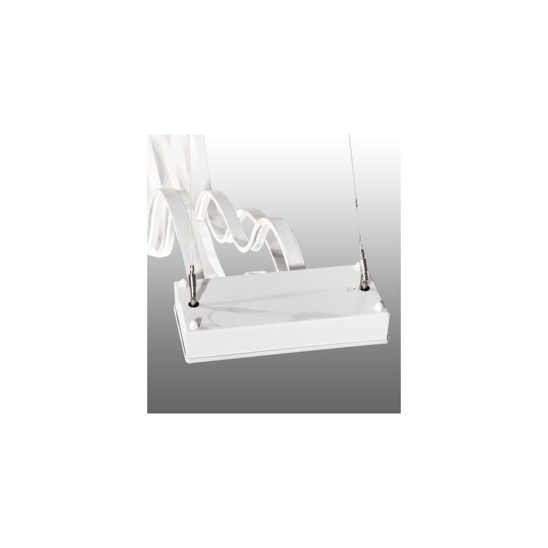 4 Light 84" Wide Abstract Linear Pendant