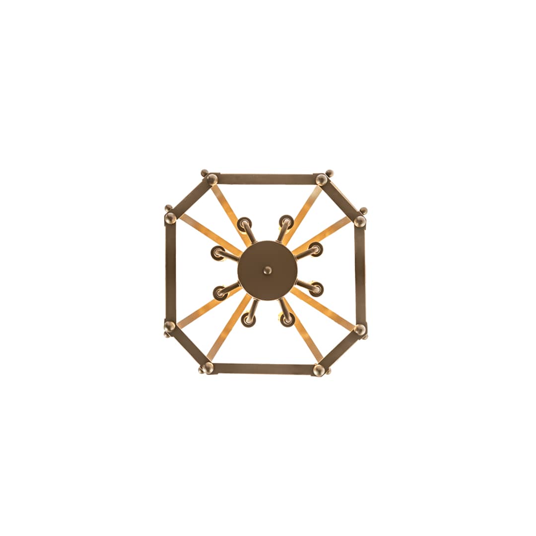 8 Light 22" Wide Taper Candle Pendant