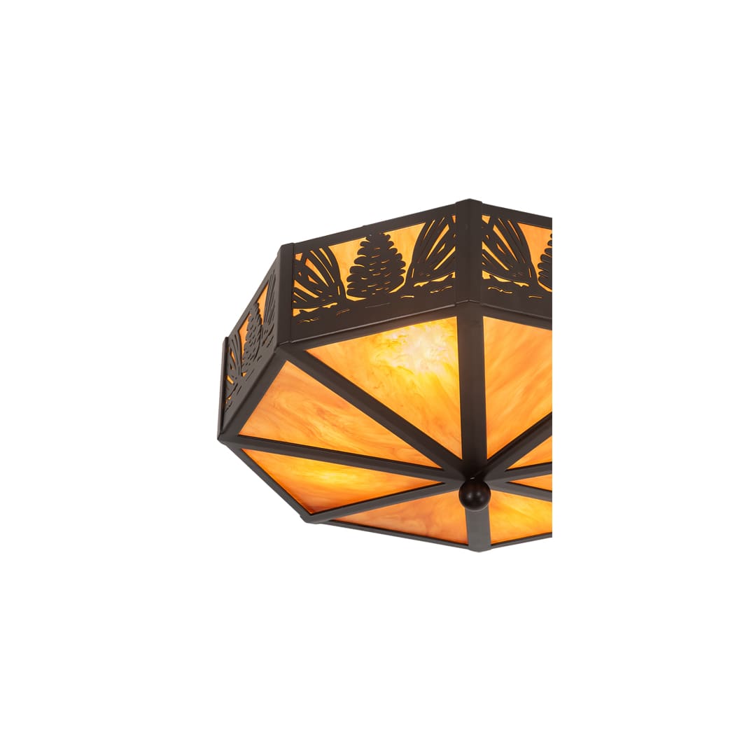 Pinecone 4 Light 16" Wide Flush Mount Ceiling Fixture