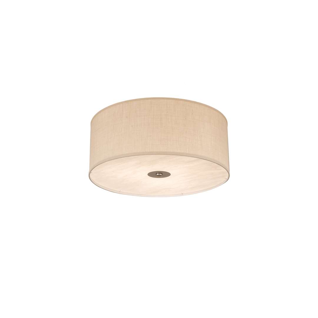 Cilindro 3 Light 30" Wide Semi-Flush Drum Ceiling Fixture - Nickel Finish