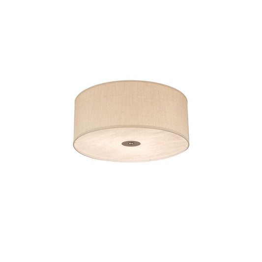 Cilindro 3 Light 30" Wide Semi-Flush Drum Ceiling Fixture - Nickel Finish