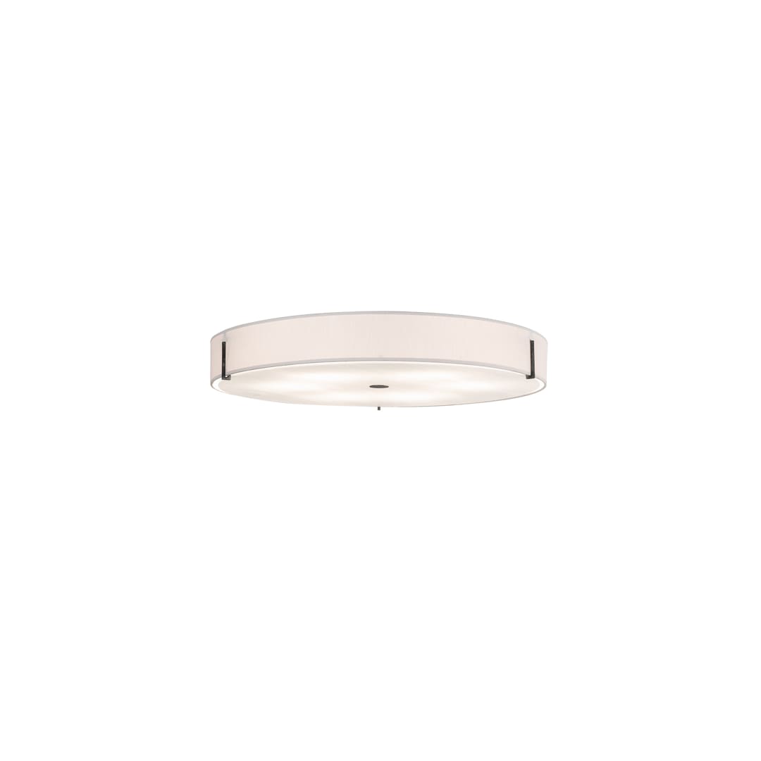 Cilindro 6 Light 30" Wide Semi-Flush Drum Ceiling Fixture - Smoke Finish