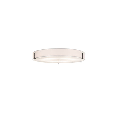 Cilindro 6 Light 30" Wide Semi-Flush Drum Ceiling Fixture - Smoke Finish