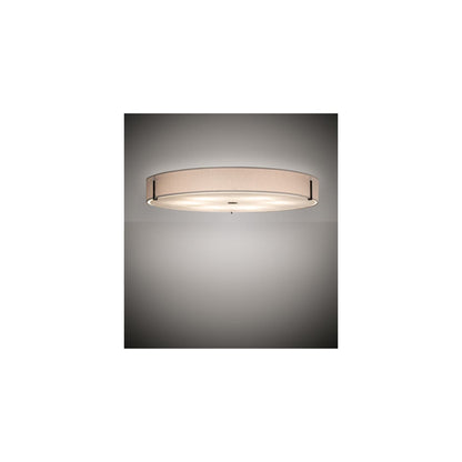 Cilindro 6 Light 30" Wide Semi-Flush Drum Ceiling Fixture - Smoke Finish