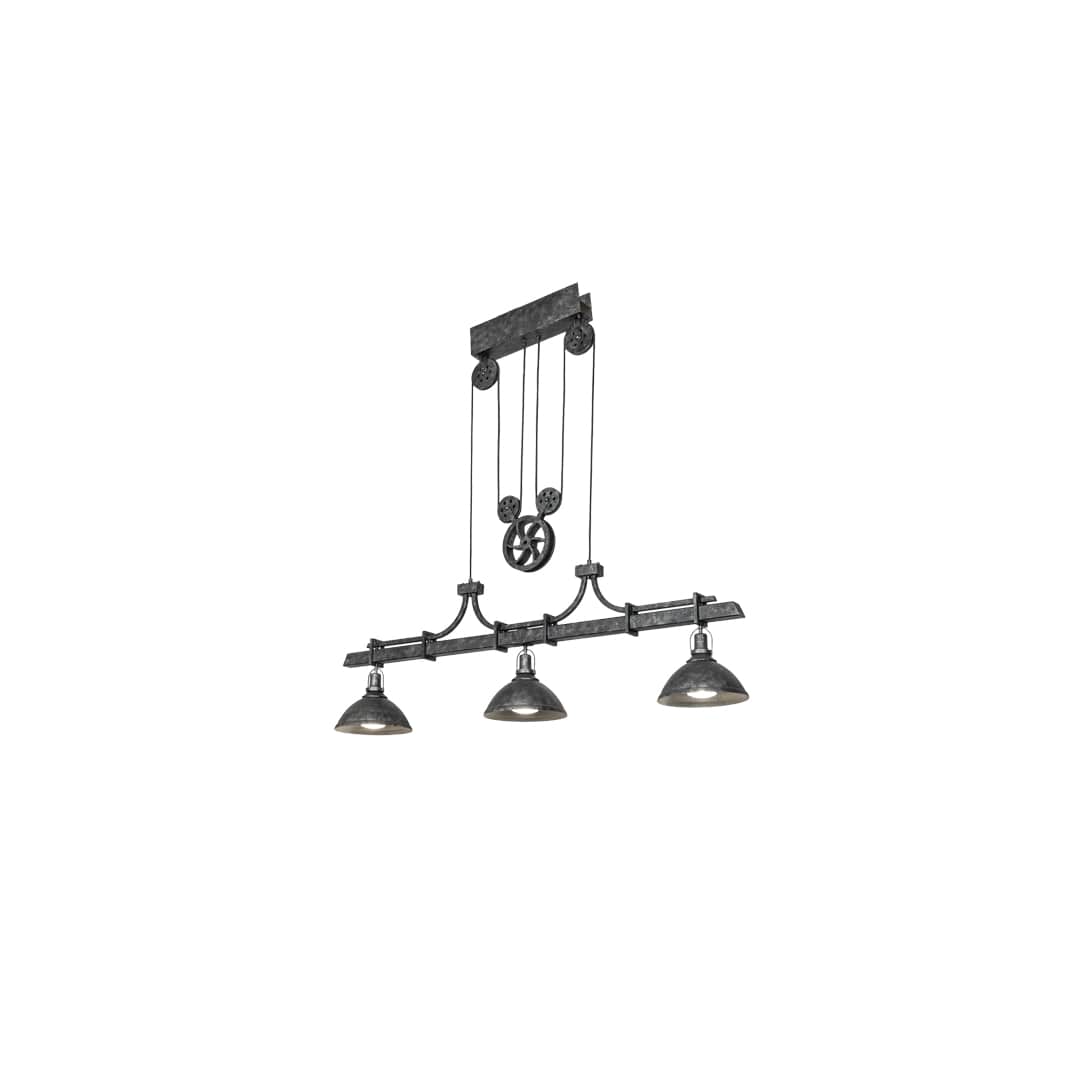 3 Light 67" Wide Linear Pendant