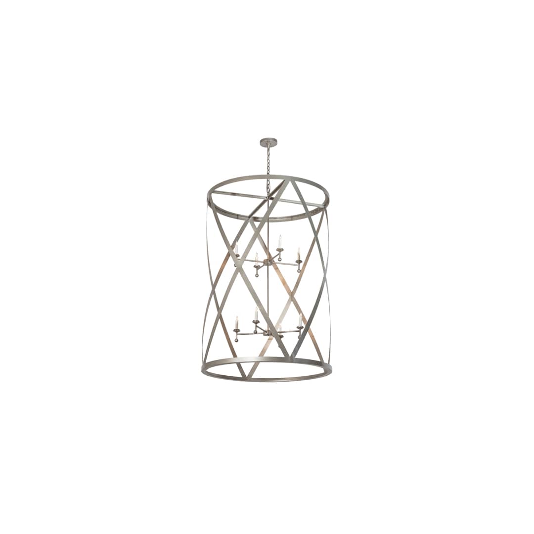 8 Light 42" Wide Taper Candle Pendant