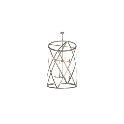 8 Light 42" Wide Taper Candle Pendant