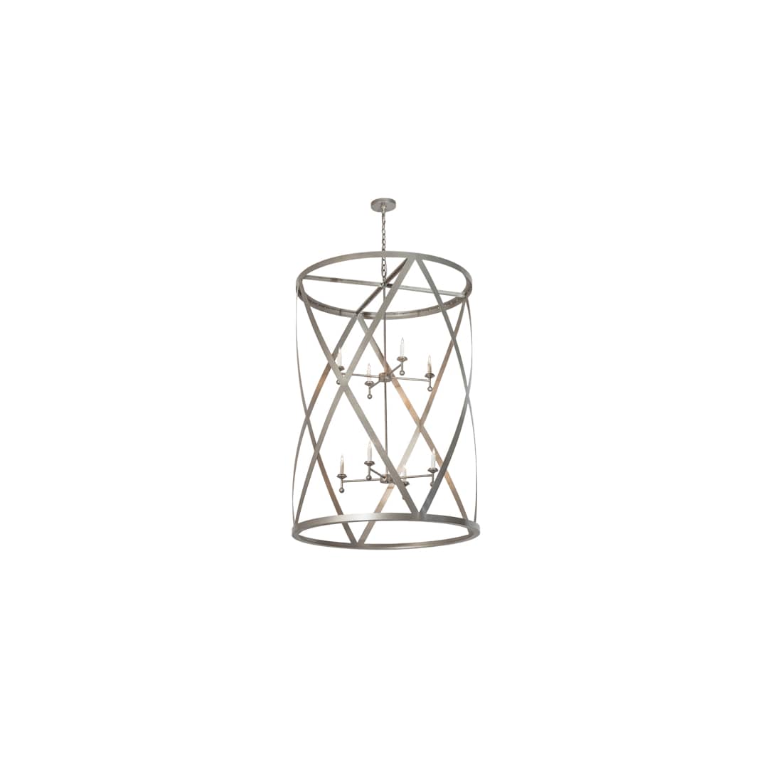 8 Light 42" Wide Taper Candle Pendant