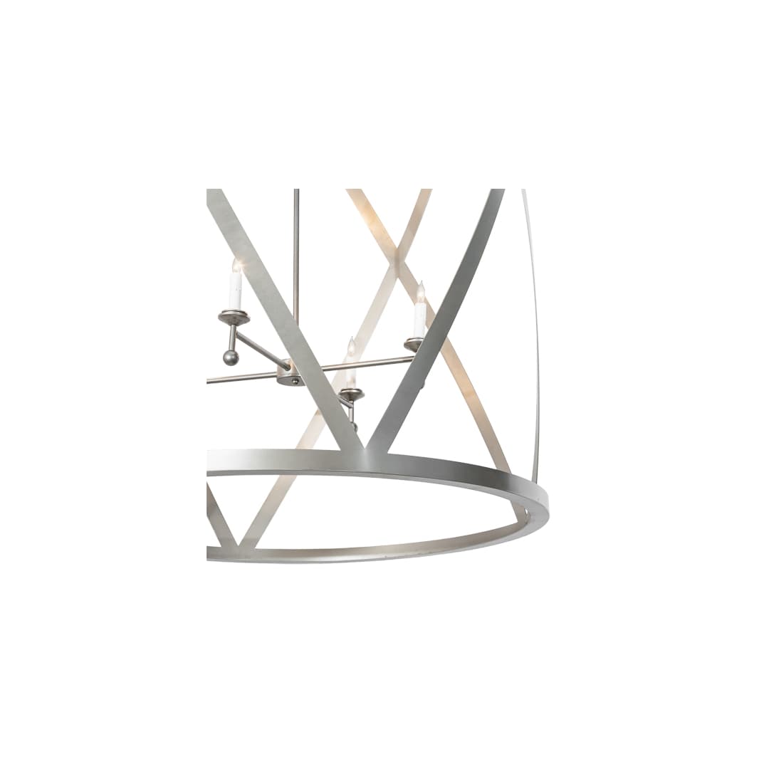 8 Light 42" Wide Taper Candle Pendant