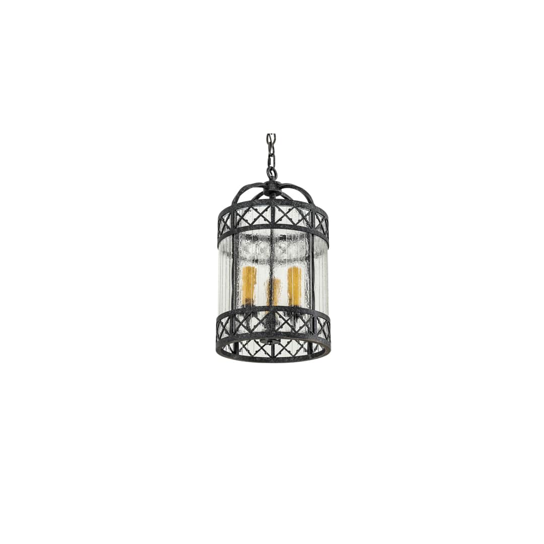 3 Light 12" Wide Taper Candle Pendant