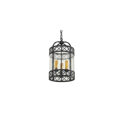 3 Light 12" Wide Taper Candle Pendant