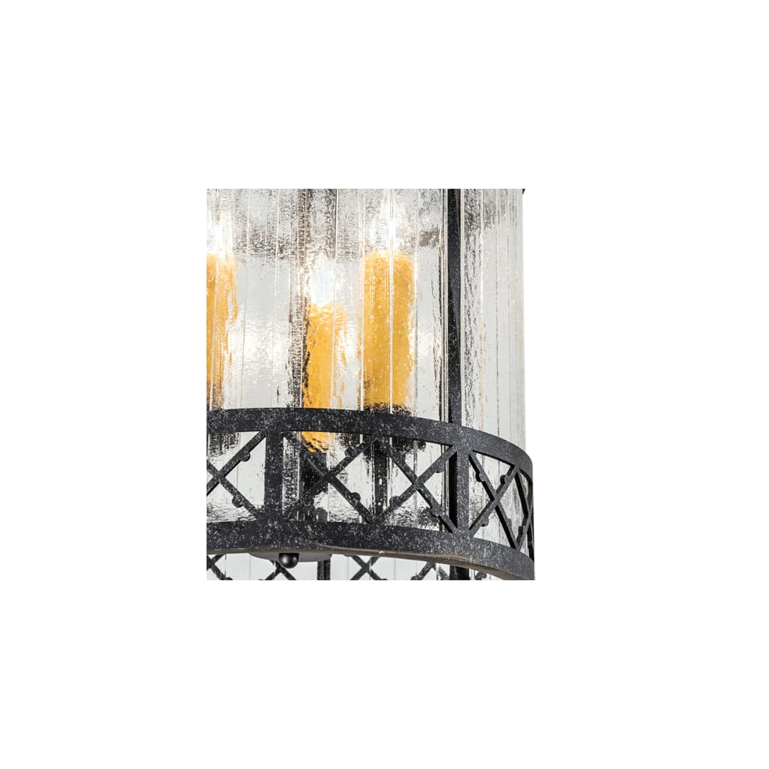 3 Light 12" Wide Taper Candle Pendant