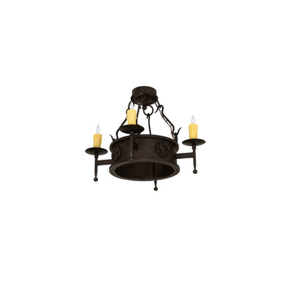 Lorenzo 4 Light 24" Wide Semi-Flush Ceiling Fixture