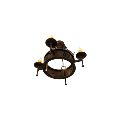 Lorenzo 4 Light 24" Wide Semi-Flush Ceiling Fixture