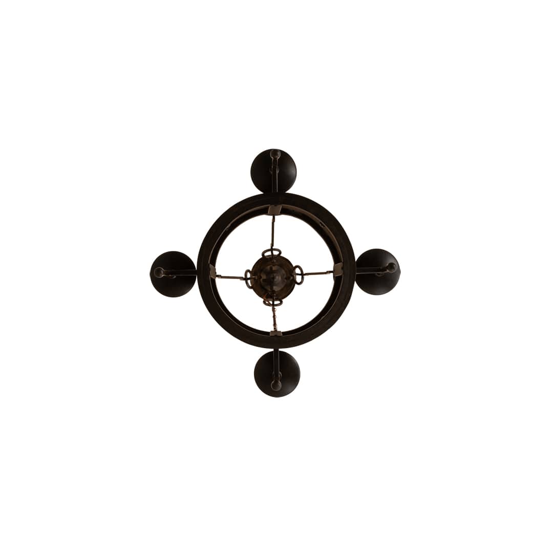 Lorenzo 4 Light 24" Wide Semi-Flush Ceiling Fixture