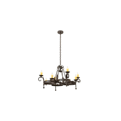 Andorra 8 Light 42" Wide Taper Candle Style Chandelier