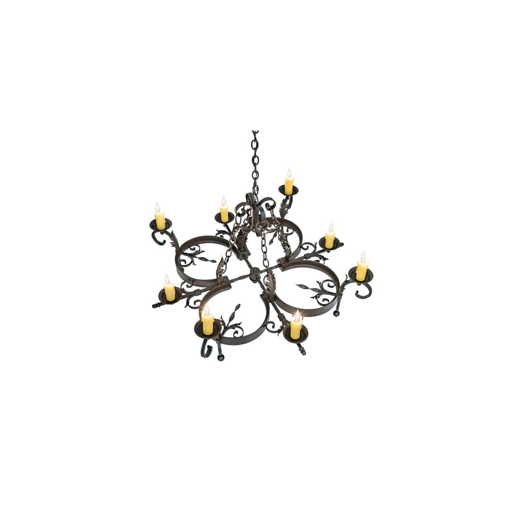 Andorra 8 Light 42" Wide Taper Candle Style Chandelier