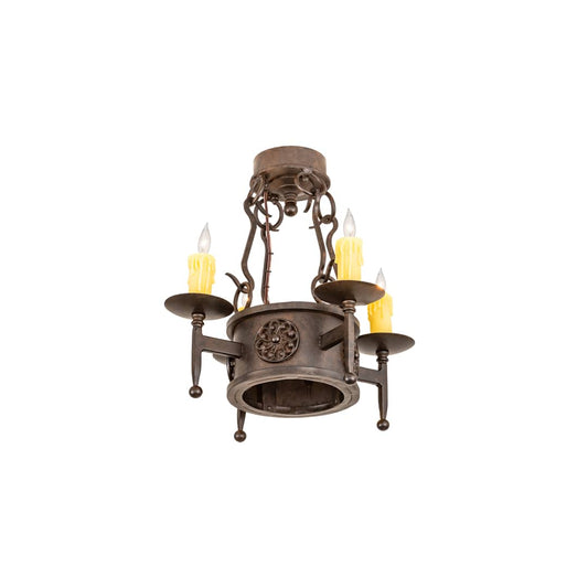 Lorenzo 4 Light 18" Wide Semi-Flush Ceiling Fixture