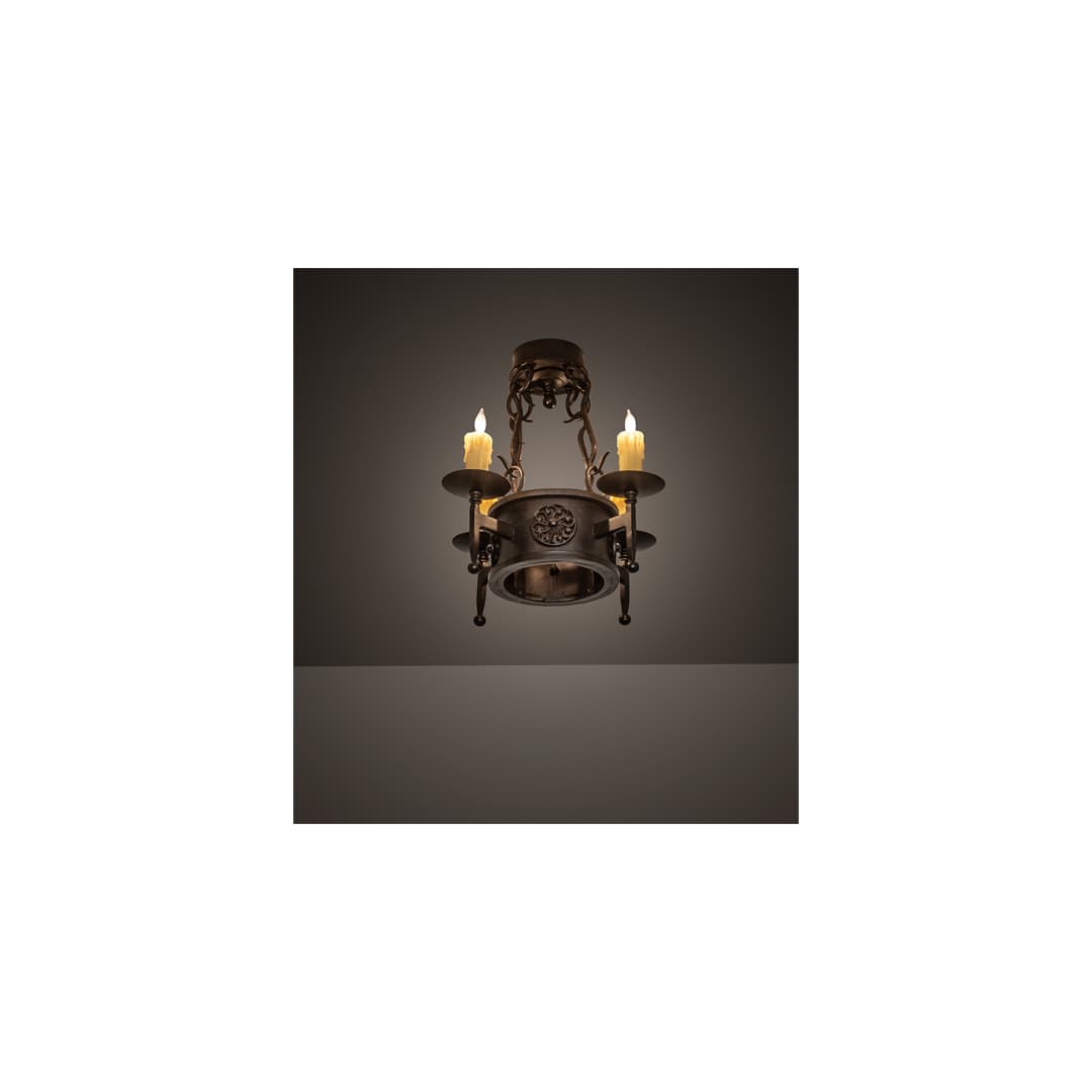 Lorenzo 4 Light 18" Wide Semi-Flush Ceiling Fixture