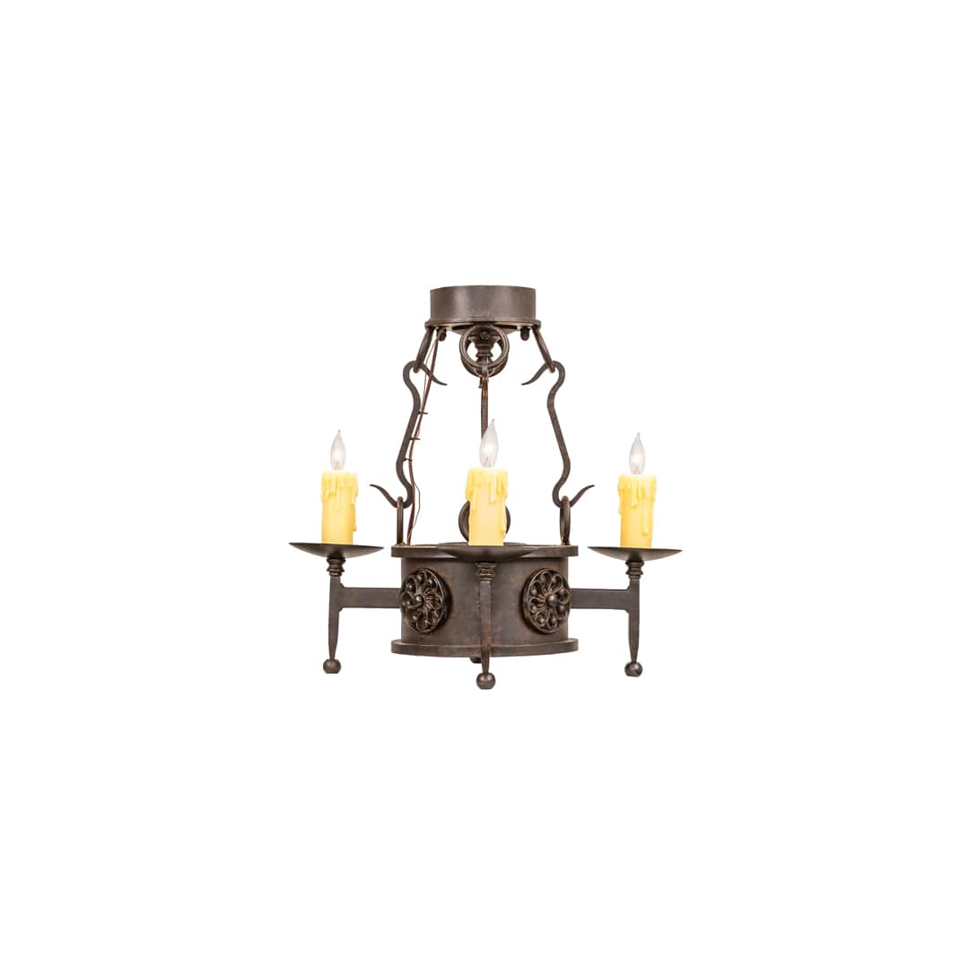 Lorenzo 4 Light 18" Wide Semi-Flush Ceiling Fixture