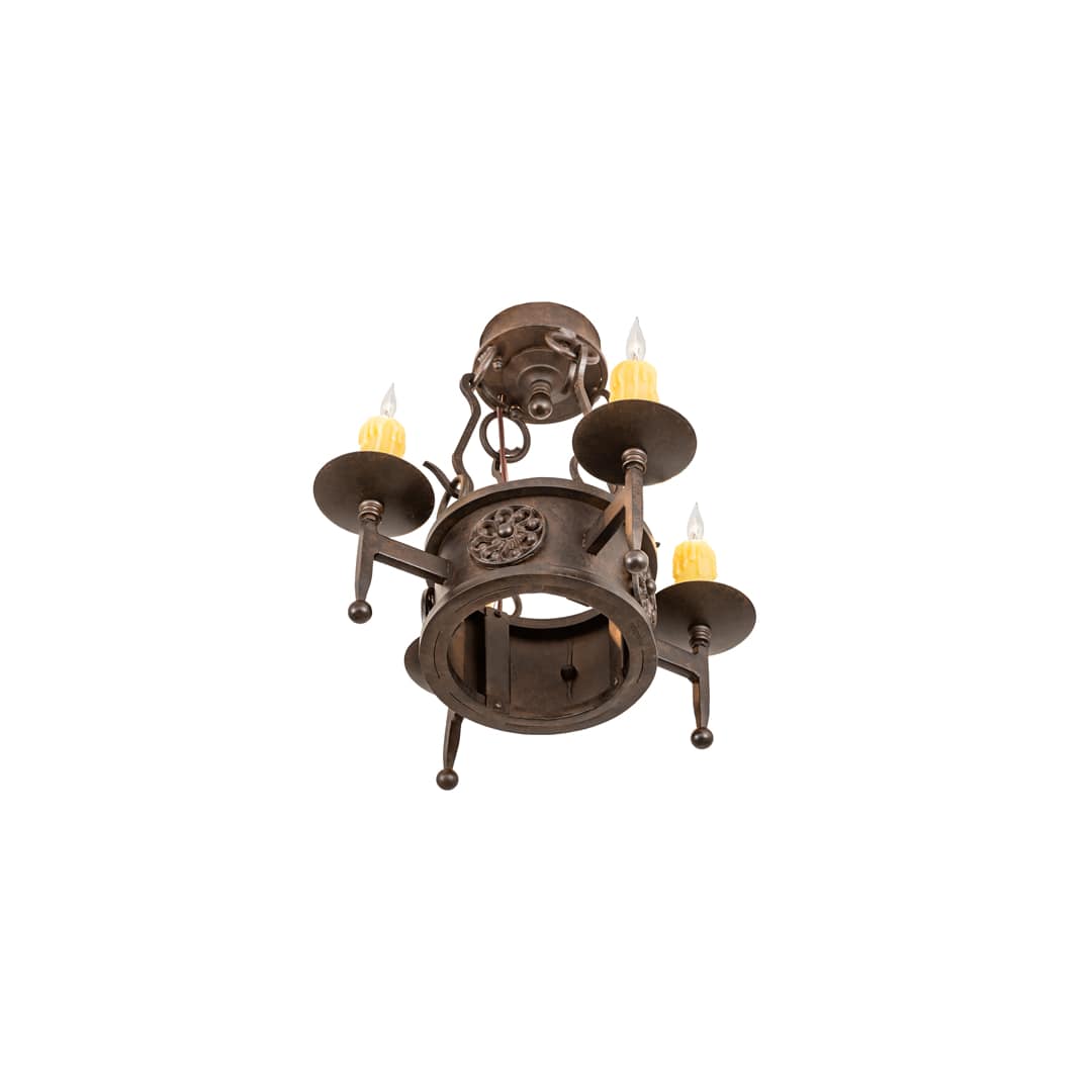 Lorenzo 4 Light 18" Wide Semi-Flush Ceiling Fixture