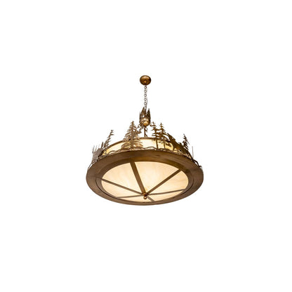 4 Light 34" Wide Abstract Pendant