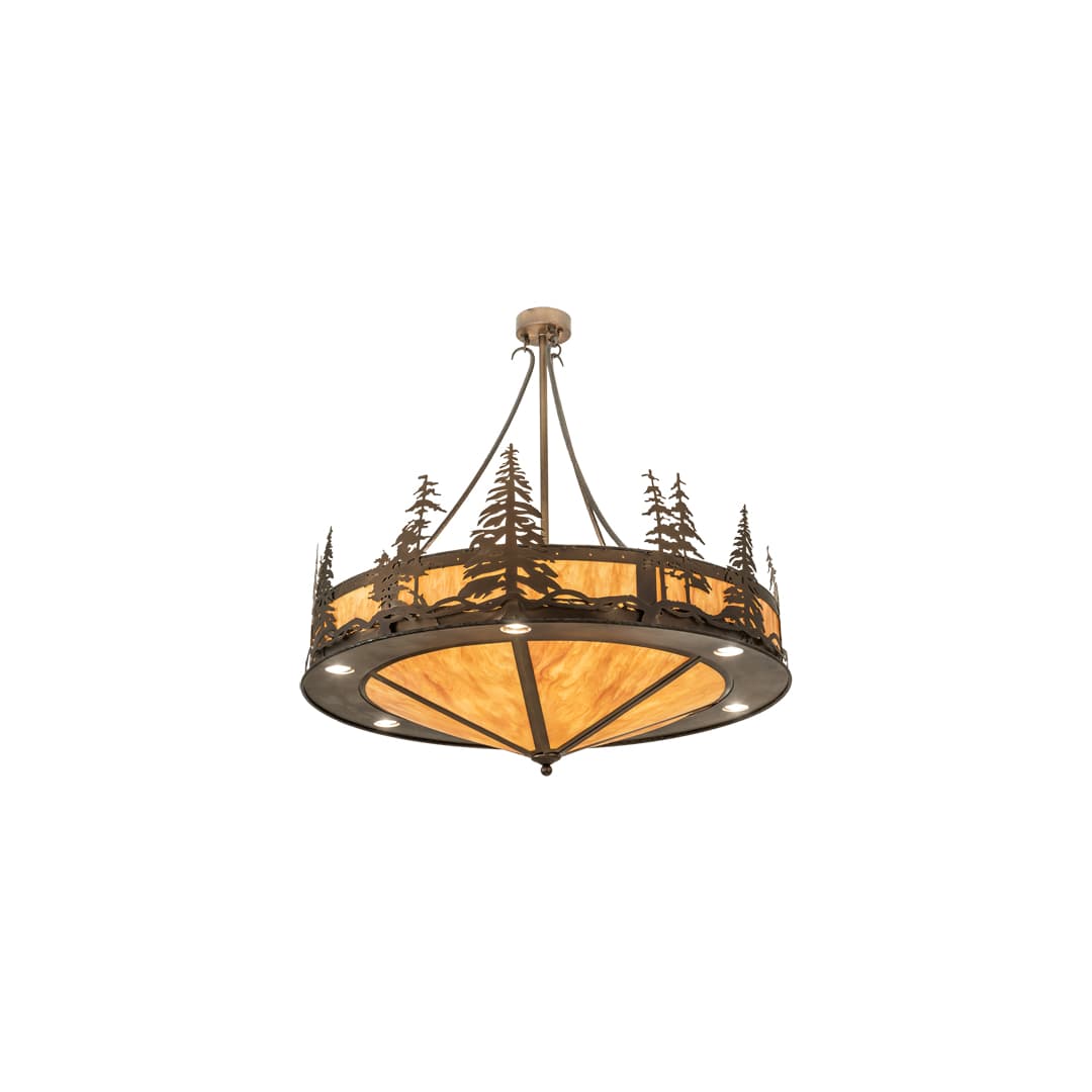 6 Light 41" Wide Abstract Pendant