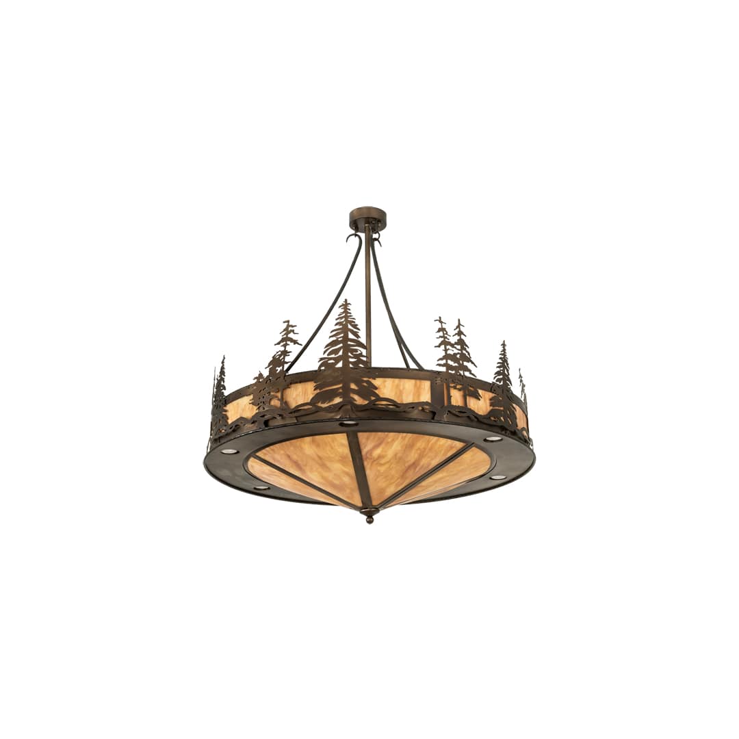 6 Light 41" Wide Abstract Pendant