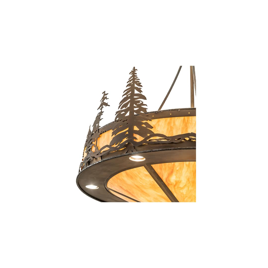 6 Light 41" Wide Abstract Pendant