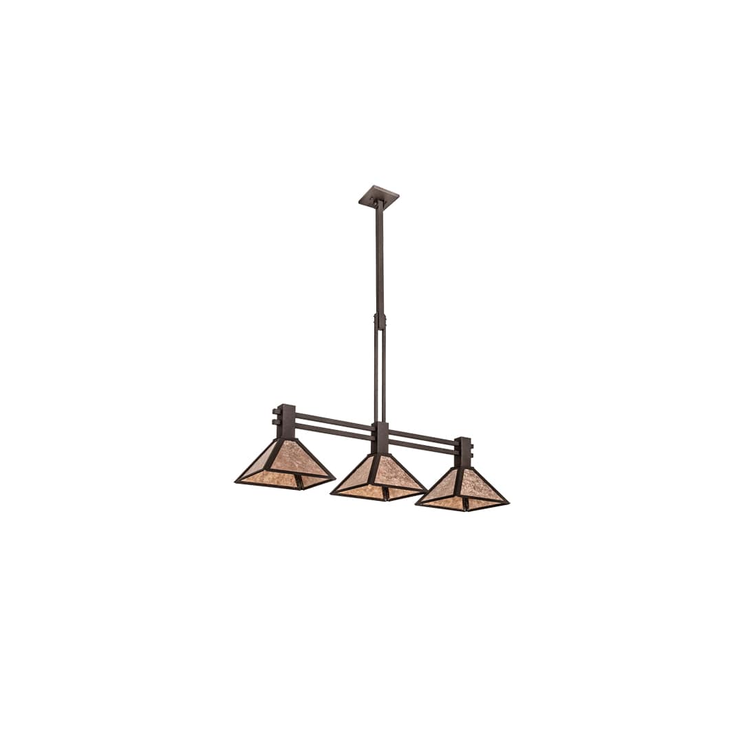 3 Light 45" Wide Linear Pendant