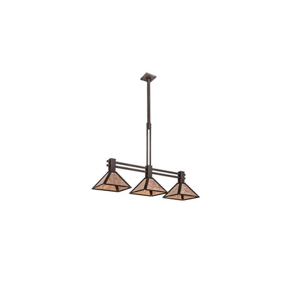 3 Light 45" Wide Linear Pendant