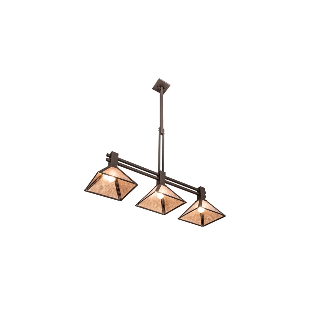 3 Light 45" Wide Linear Pendant
