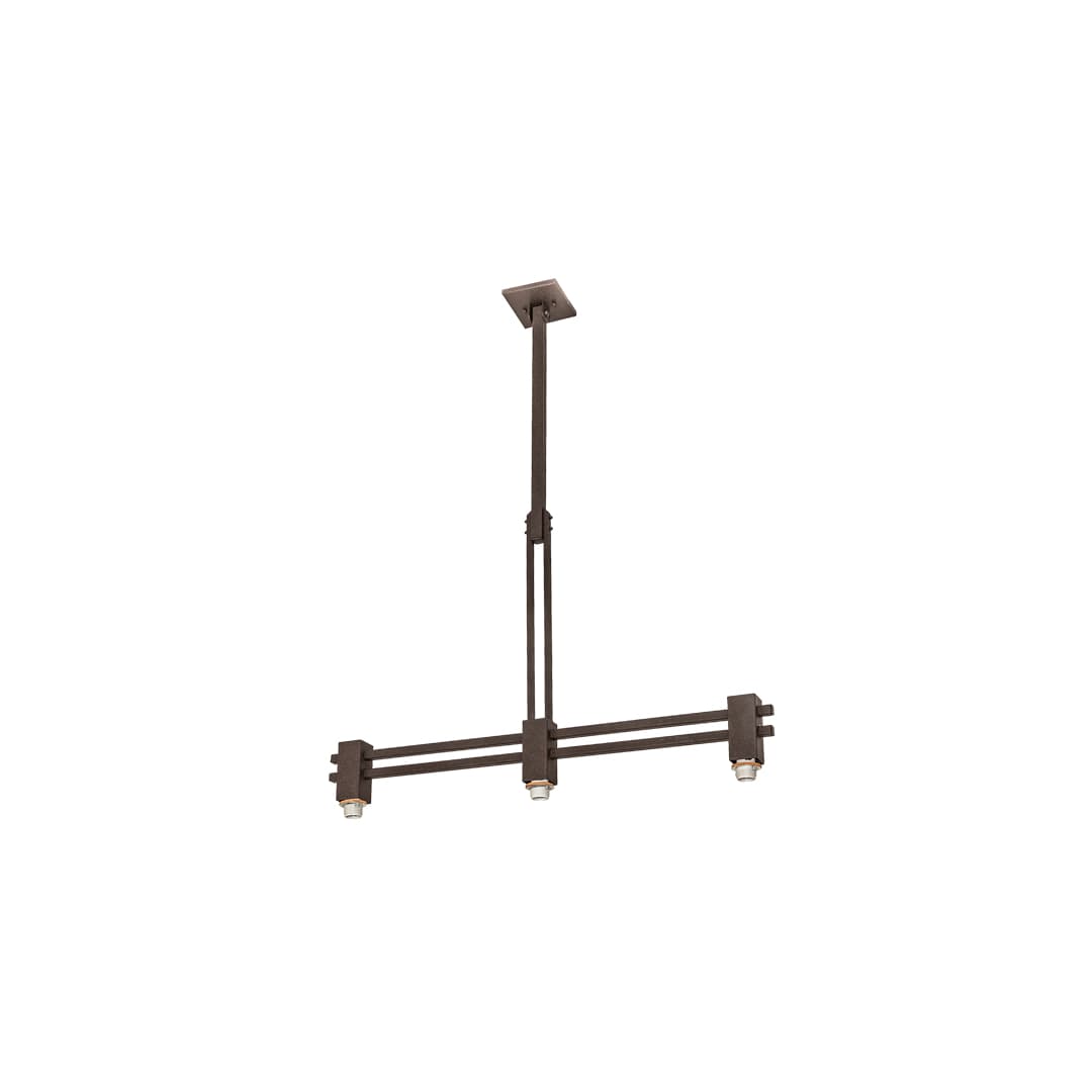 3 Light 45" Wide Linear Pendant