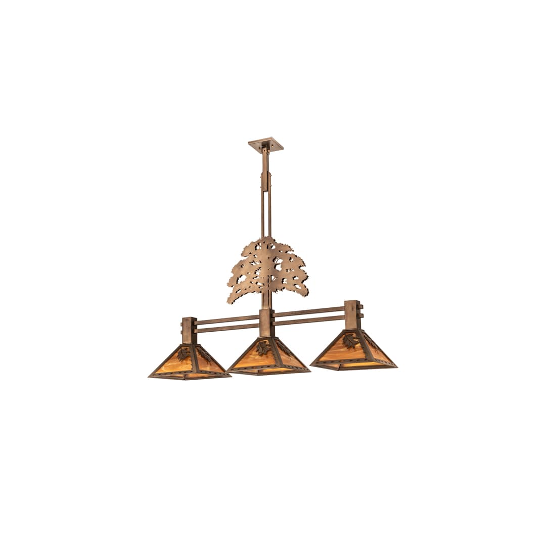 3 Light 45" Wide Linear Pendant