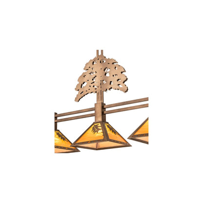 3 Light 45" Wide Linear Pendant