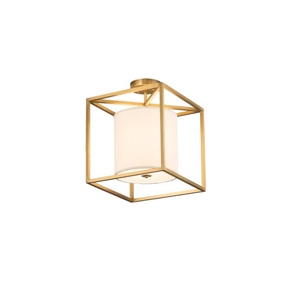 Kitzi Cilindro 20" Wide Semi-Flush Square Ceiling Fixture