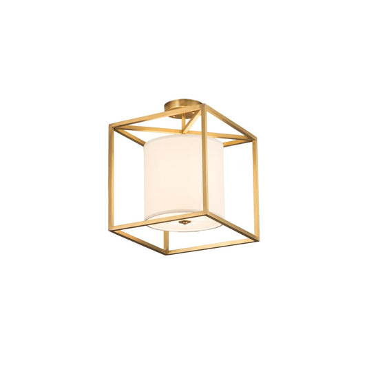 Kitzi Cilindro 20" Wide Semi-Flush Square Ceiling Fixture