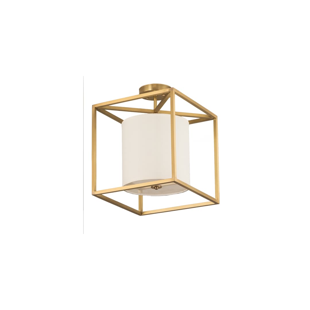 Kitzi Cilindro 20" Wide Semi-Flush Square Ceiling Fixture