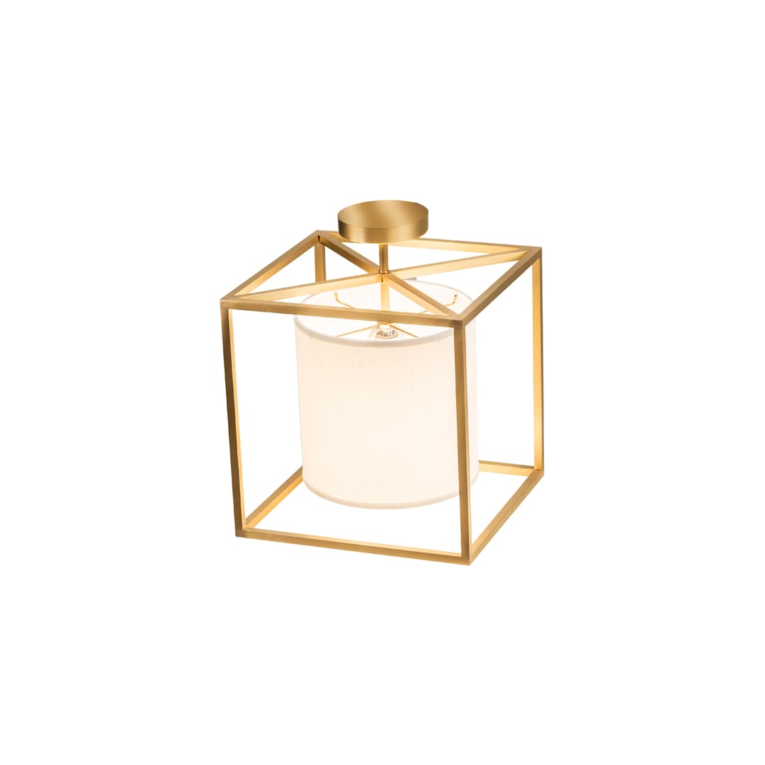 Kitzi Cilindro 20" Wide Semi-Flush Square Ceiling Fixture