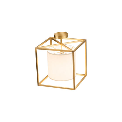 Kitzi Cilindro 20" Wide Semi-Flush Square Ceiling Fixture