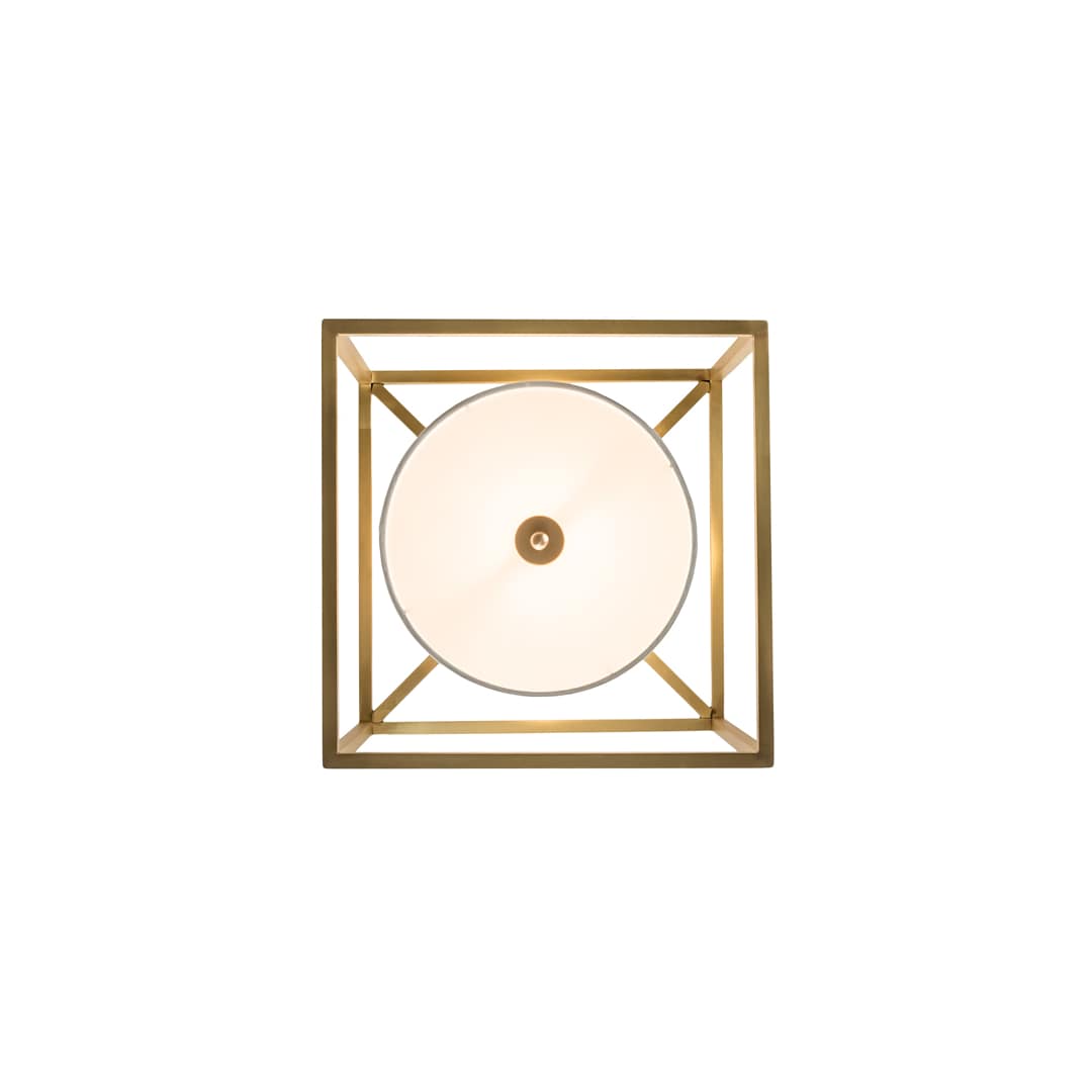 Kitzi Cilindro 20" Wide Semi-Flush Square Ceiling Fixture