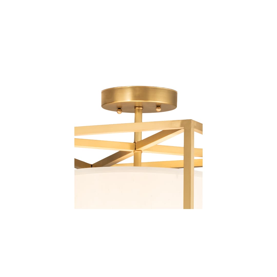 Kitzi Cilindro 20" Wide Semi-Flush Square Ceiling Fixture