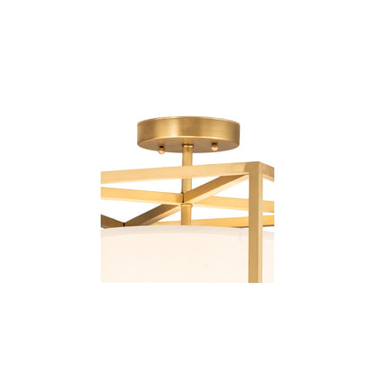 Kitzi Cilindro 20" Wide Semi-Flush Square Ceiling Fixture