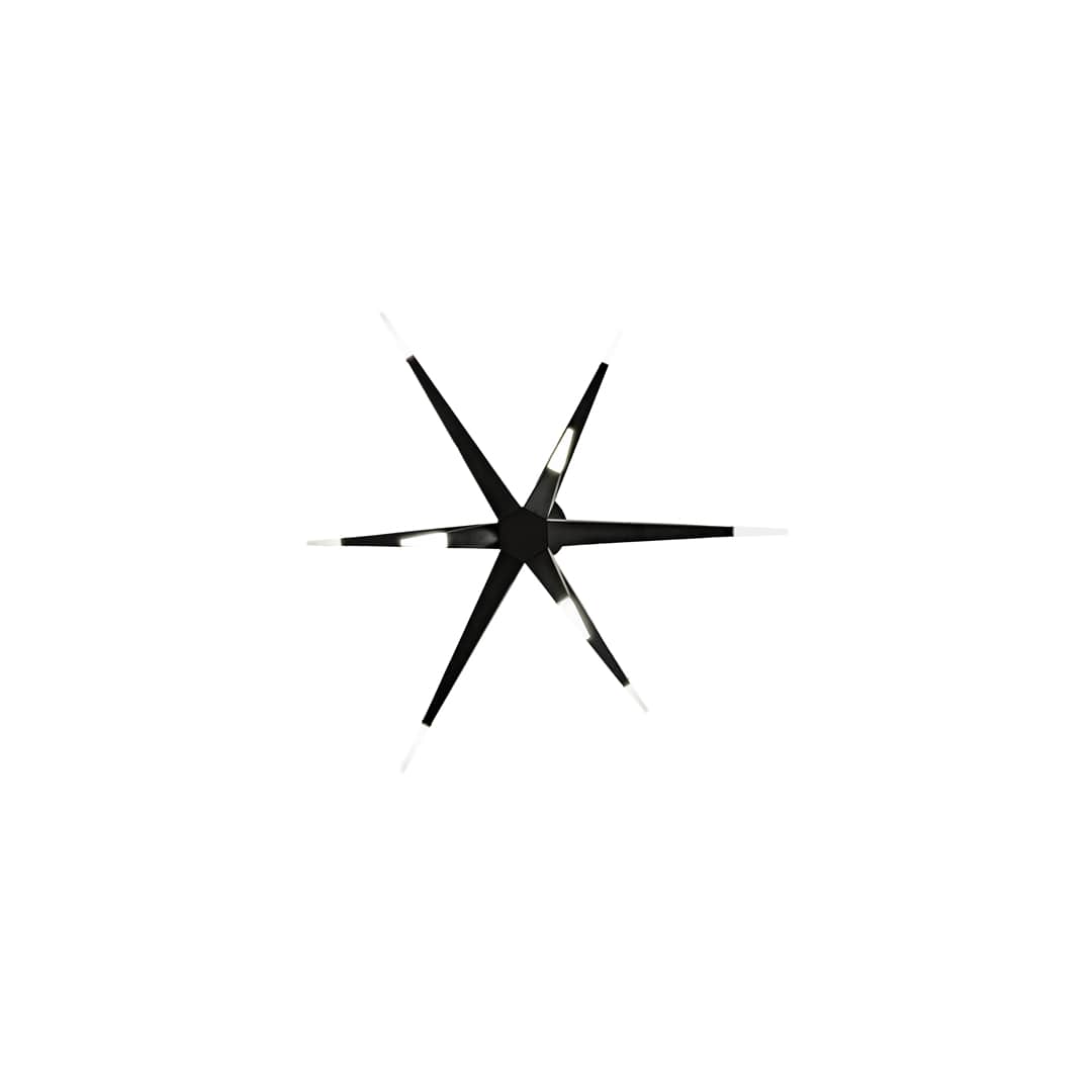 12 Light 38" Wide Abstract Pendant