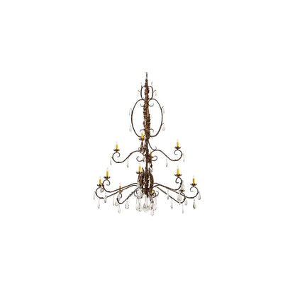 Valentina 12 Light 56" Wide Crystal Candle Style Chandelier