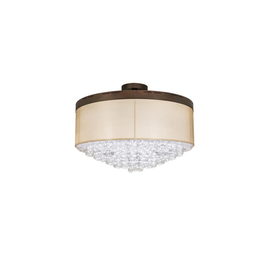 Cilindro Bulle 70" Wide LED Semi-Flush Waterfall Ceiling Fixture