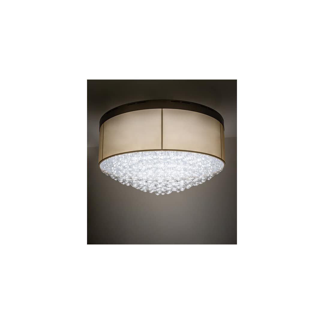 Cilindro Bulle 70" Wide LED Semi-Flush Waterfall Ceiling Fixture