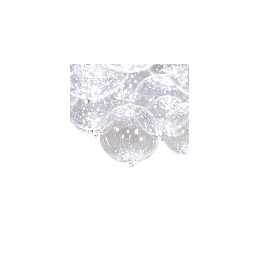 Cilindro Bulle 70" Wide LED Semi-Flush Waterfall Ceiling Fixture